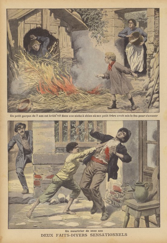 Két szenzációs hír (színes litho) alkotó: French School