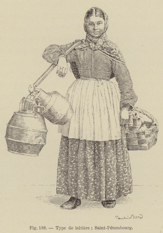 tejtermék típusa; Szentpétervár (metszet) alkotó: French School