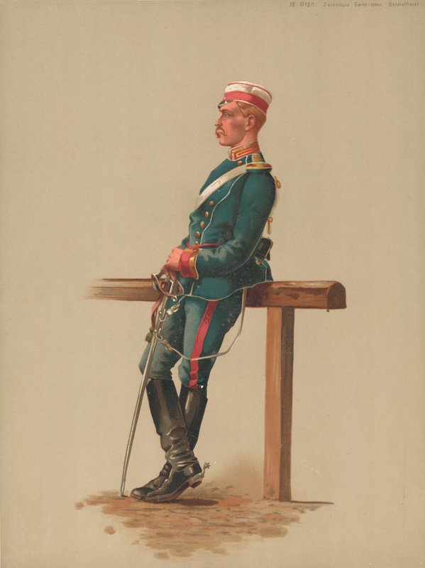 Ulan, Ulan szász gárda, tizedes alkotó: French School