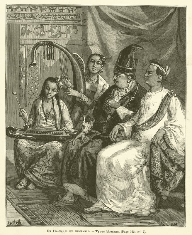Egy francia Burmában (metszet) alkotó: French School