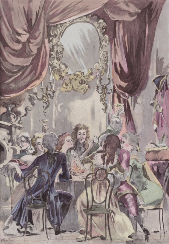 Helytartói vacsora a Palais-Royalban alkotó: French School