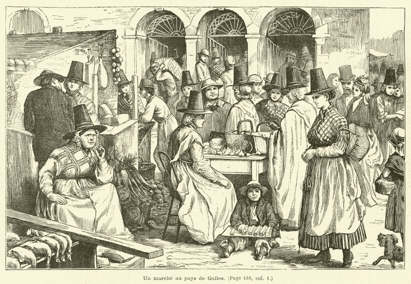 Egy március Walesben (metszet) alkotó: French School