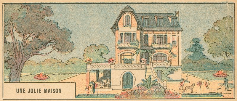 Egy szép ház (színes litó) alkotó: French School