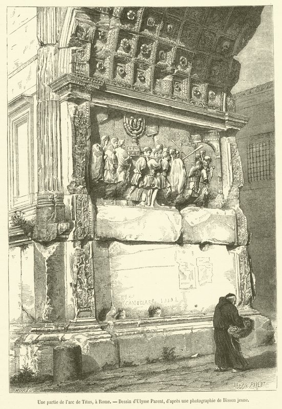 Róma Titus boltívének része (metszet) alkotó: French School