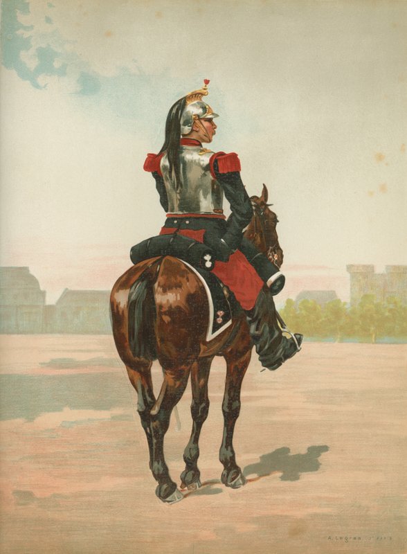 Azonosítatlan francia katona lóháton alkotó: French School