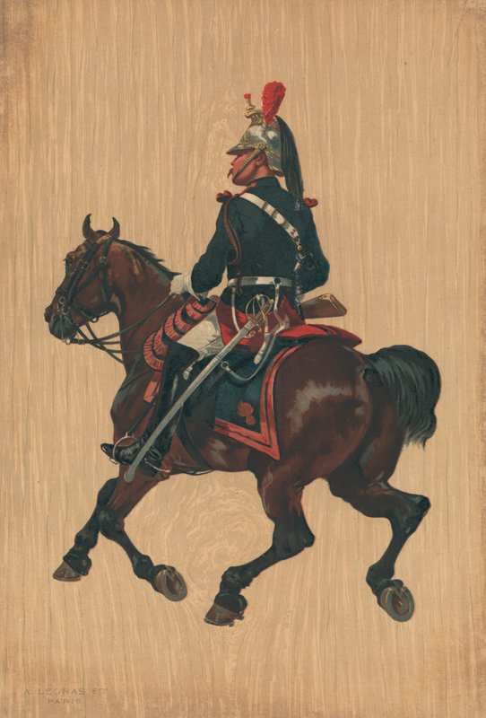 Azonosítatlan katona lóháton alkotó: French School
