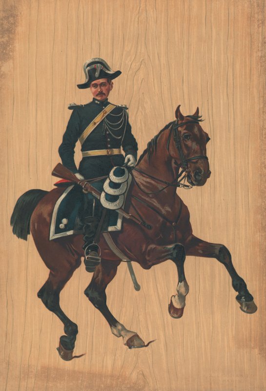 Azonosítatlan katona lóháton alkotó: French School