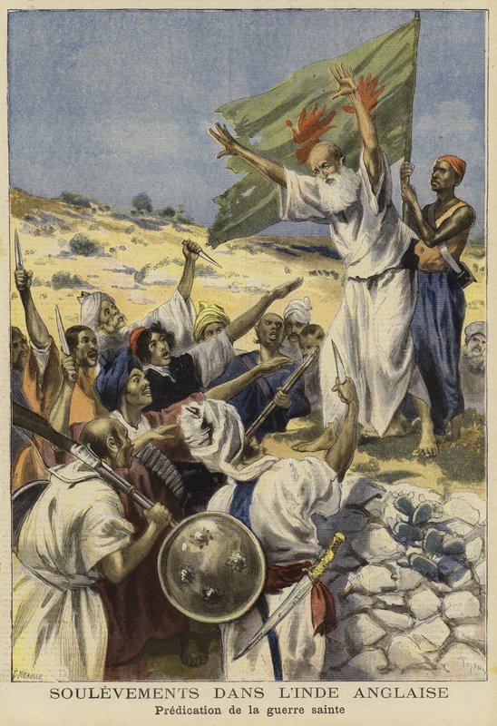 Felkelések Indiában, 1897 alkotó: French School