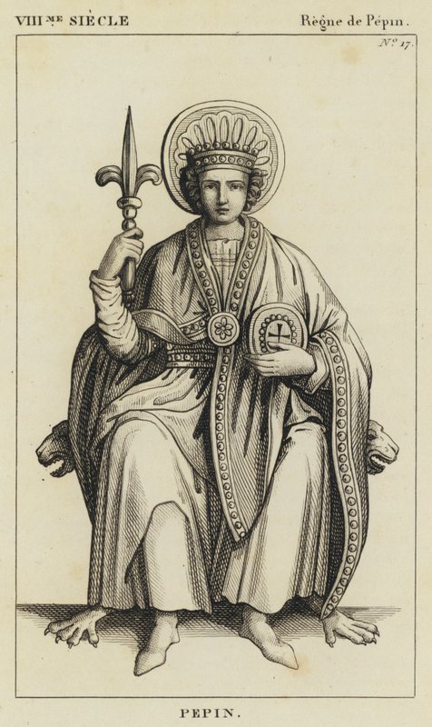 VIII. század, Pepin uralkodása, Pepin (metszet) alkotó: French School