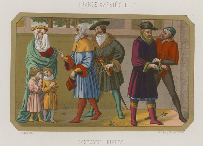 A 16. századi Franciaország különböző divatjai alkotó: French School