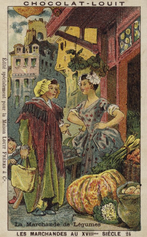 Zöldségárus, 18. század alkotó: French School