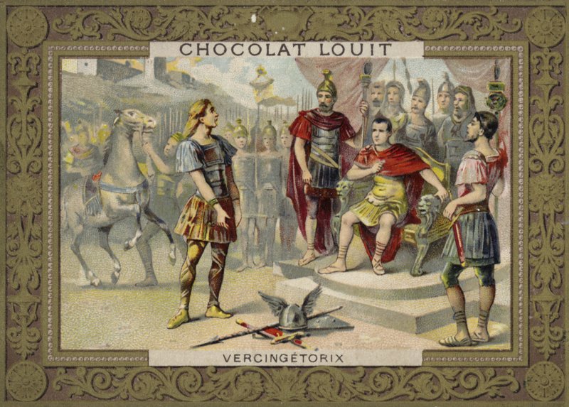 Vercingetorix aláveti magát Julius Caesarnak, ie 52 alkotó: French School