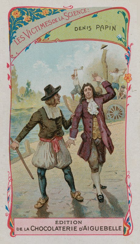 A tudomány áldozatai: Denis Papin francia fizikus, matematikus és feltaláló (1647-c 1712) alkotó: French School