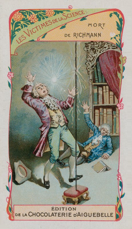 A tudomány áldozatai: Georg Wilhelm Richmann német fizikus (1711-1753) halála alkotó: French School
