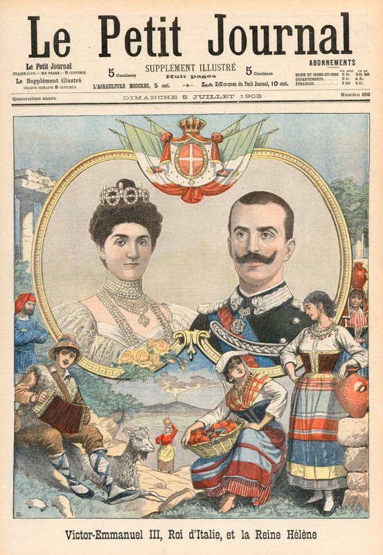 III. Victor-Emmanuel olasz és Heléna királynő alkotó: French School