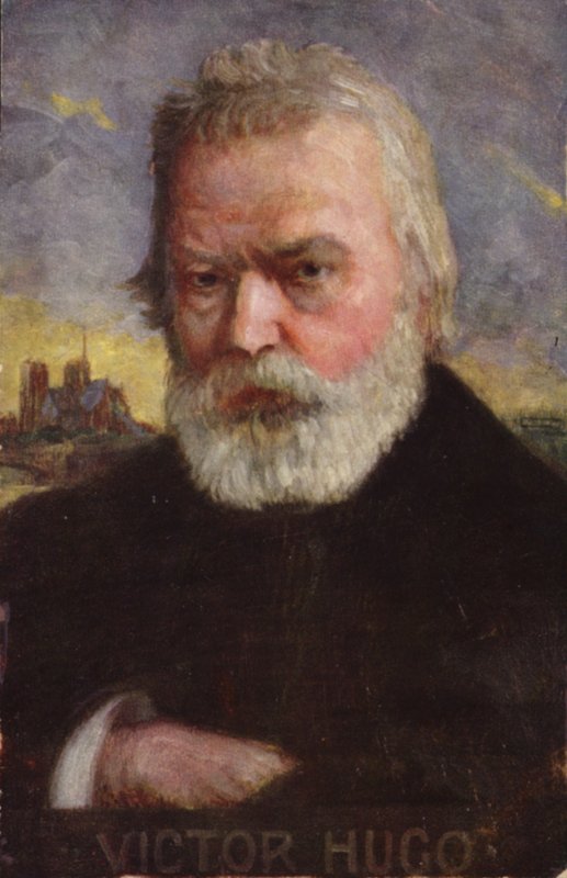 Victor Hugo (1802-1885), francia költő, regényíró és drámaíró (színes litográfia) alkotó: French School