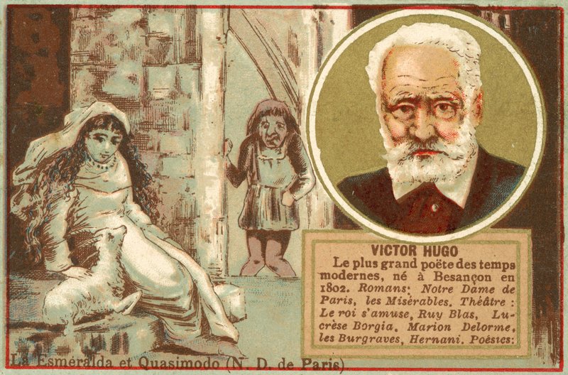 Victor Hugo, francia író (chromolitho) alkotó: French School