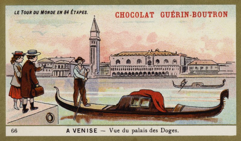 Kilátás a Dózse-palotára, Velence (chromolitho) alkotó: French School