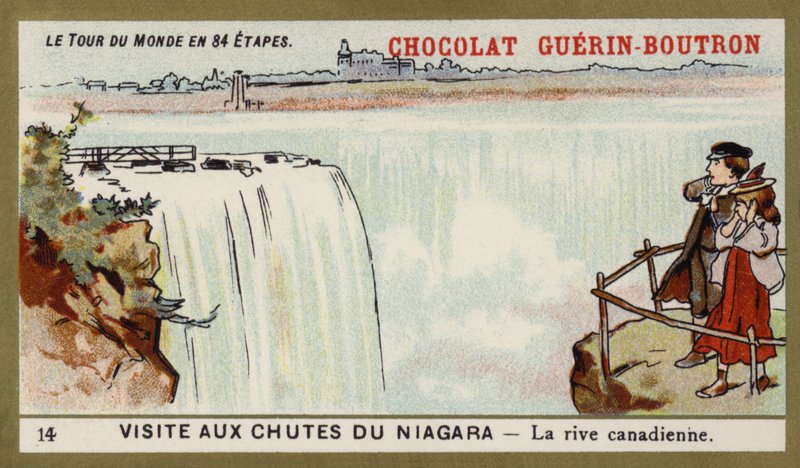 Látogatás a Niagara-vízeséshez - a kanadai oldalon (chromolitho) alkotó: French School