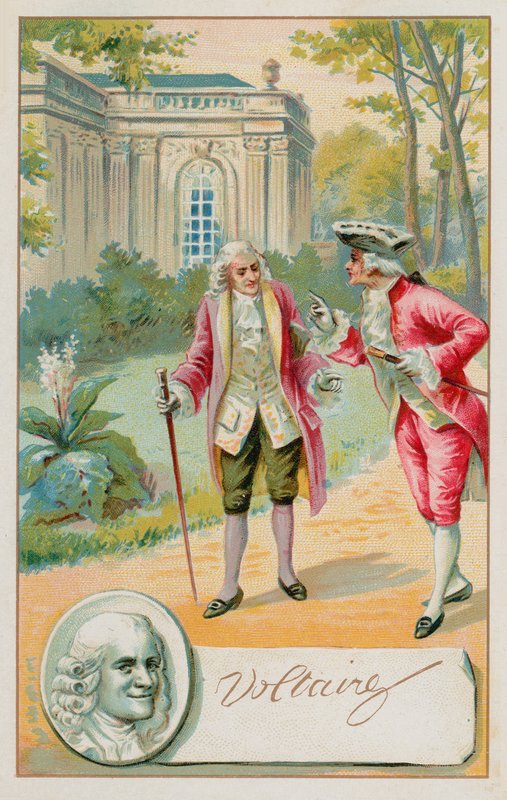 Voltaire francia felvilágosodás író, történész és filozófus (1694-1778) alkotó: French School