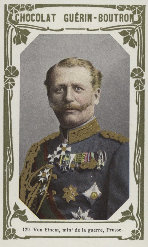 Von Einem, Poroszország hadügyminisztere (színes fotó) alkotó: French School