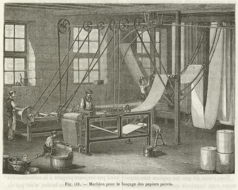 Tapéta gyártás alkotó: French School