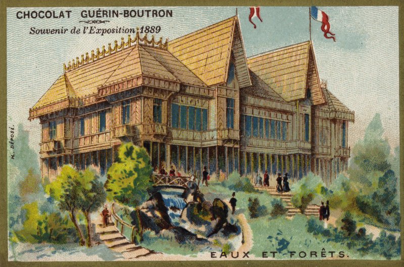 Vizek és erdők (chromolitho) alkotó: French School
