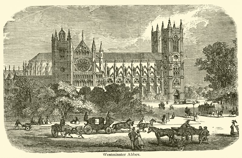 Westminster Abbey (metszet) alkotó: French School