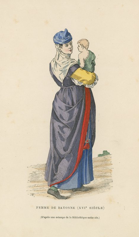 Bayonne-i nő, 16. század alkotó: French School