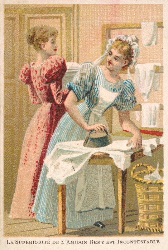 Női vasalás (chromolitho) alkotó: French School