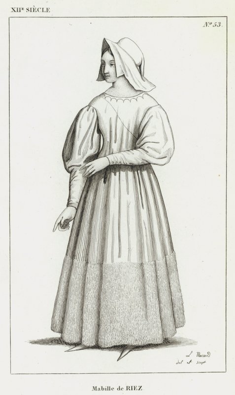 XII. század, Mabille de Riez (metszet) alkotó: French School