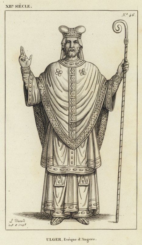 XII. század, Ulger, Angers püspöke (metszet) alkotó: French School
