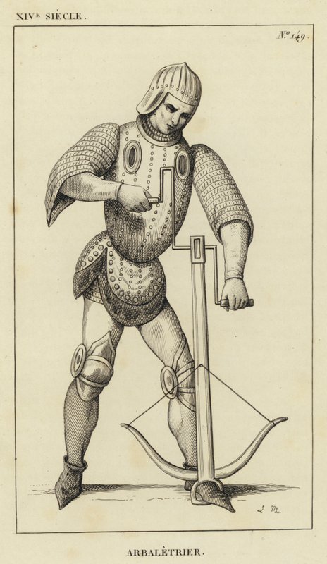 XIV Siecle, Arbaletrier (metszet) alkotó: French School