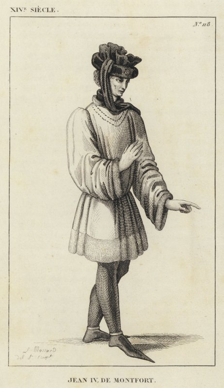 XIV. század, Jean IV de Montfort (metszet) alkotó: French School