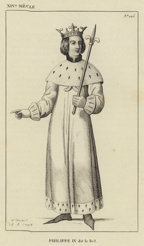 XIV. század, Philippe IV dit le Bel (metszet) alkotó: French School