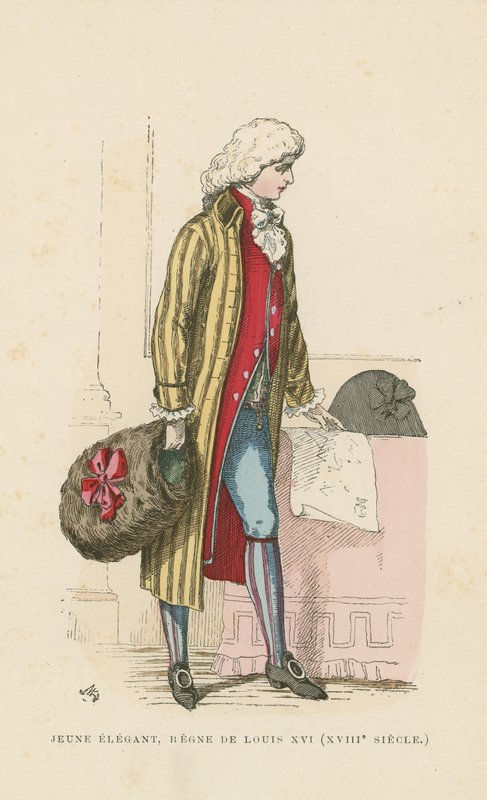 Fiatal francia dandy XVIII. Lajos uralkodásának idején, 18. század alkotó: French School