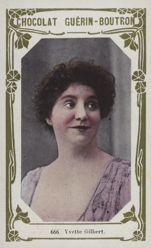 Yvette Gilbert (színes fotó) alkotó: French School