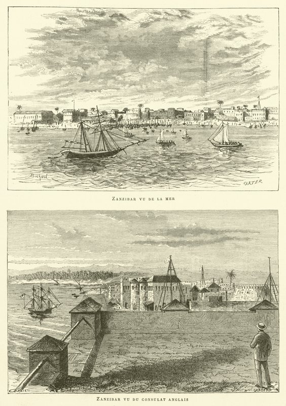 Zanzibár (metszet) alkotó: French School