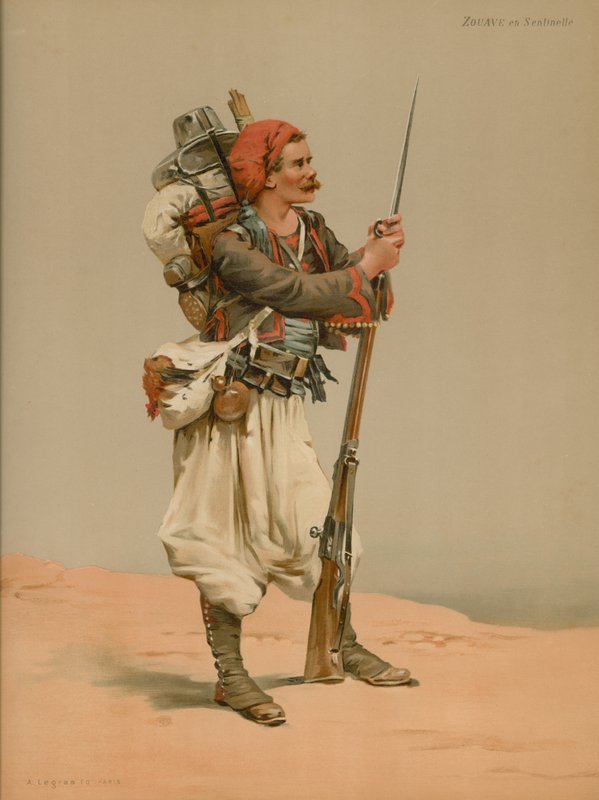 Zouave Sentinel szerepében alkotó: French School