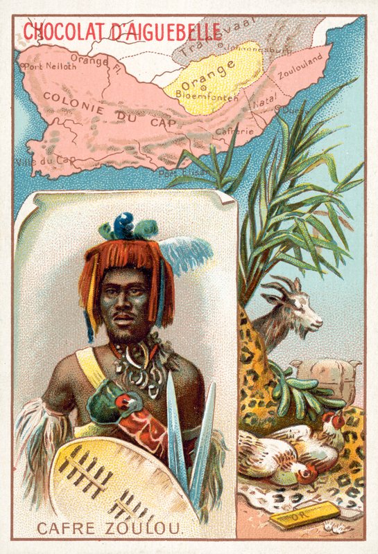 zulu (chromolitho) alkotó: French School