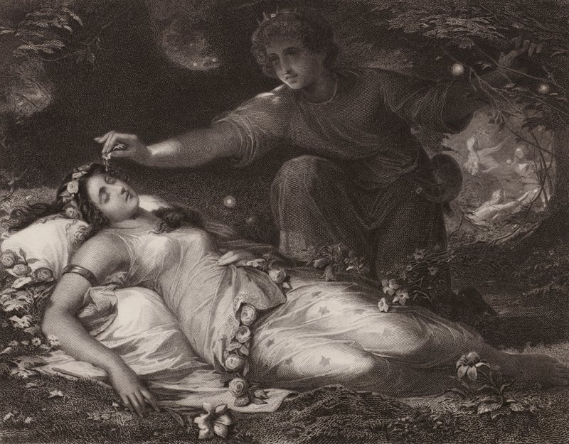 Shakespeare: Szentivánéji álom (metszet) alkotó: Friedrich Schwoerer