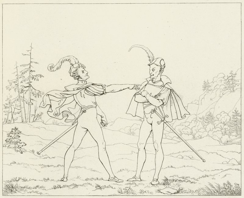 Illusztráció Goethes Fausthoz alkotó: Friedrich August Moritz Retzsch