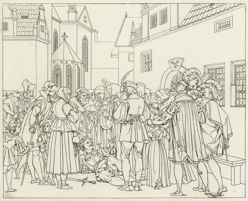 Illusztráció Goethes Fausthoz alkotó: Friedrich August Moritz Retzsch