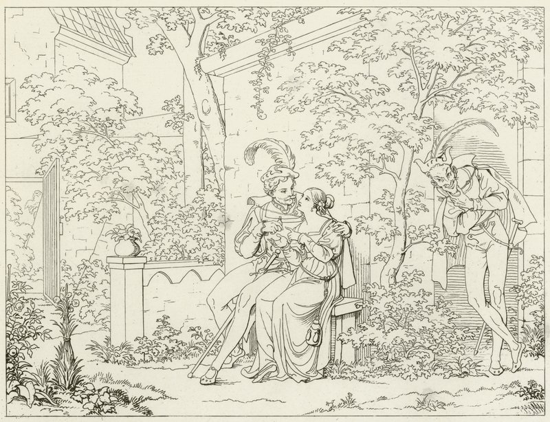 Illusztráció Goethes Fausthoz alkotó: Friedrich August Moritz Retzsch