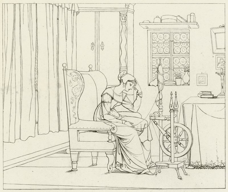 Illusztráció Goethes Fausthoz alkotó: Friedrich August Moritz Retzsch