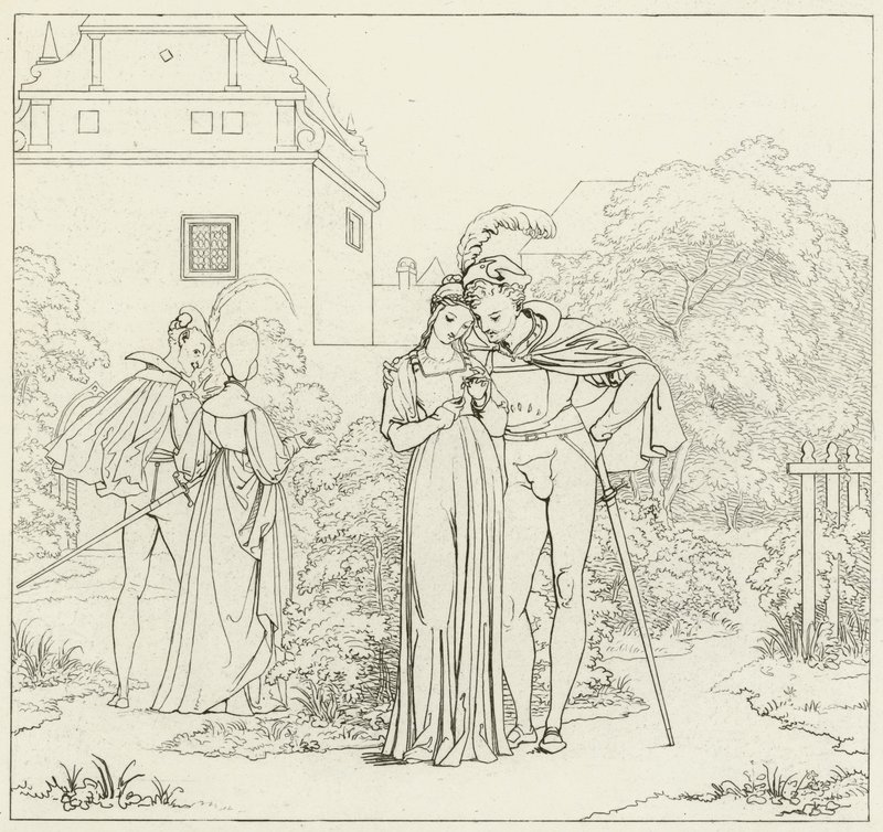 Illusztráció Goethes Fausthoz alkotó: Friedrich August Moritz Retzsch