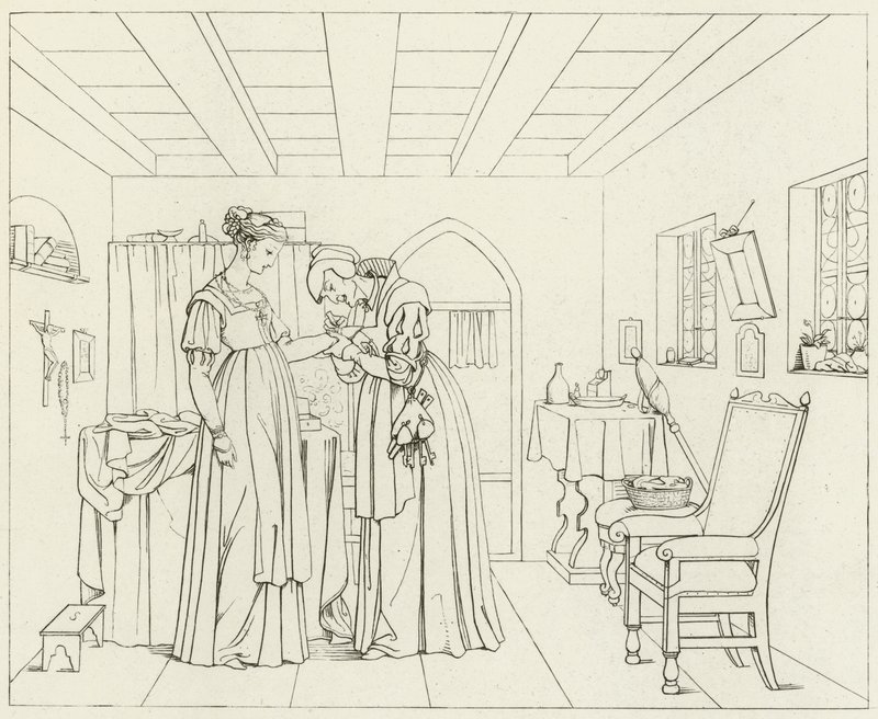 Illusztráció Goethes Fausthoz alkotó: Friedrich August Moritz Retzsch