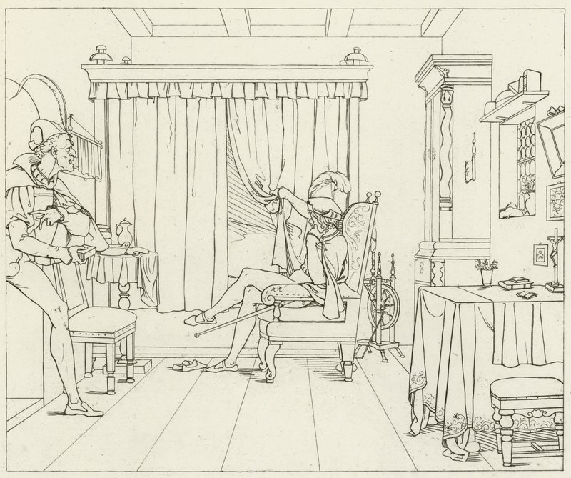 Illusztráció Goethes Fausthoz alkotó: Friedrich August Moritz Retzsch
