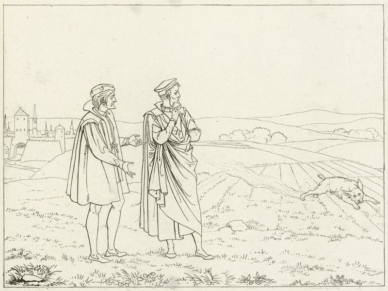Illusztráció Goethes Fausthoz alkotó: Friedrich August Moritz Retzsch