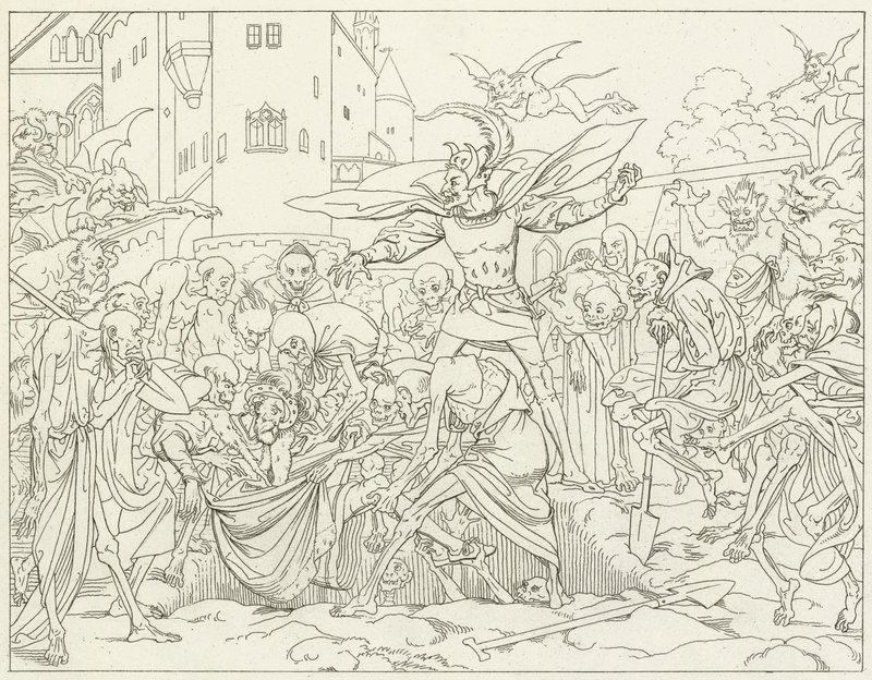 Illusztráció Goethes Fausthoz alkotó: Friedrich August Moritz Retzsch